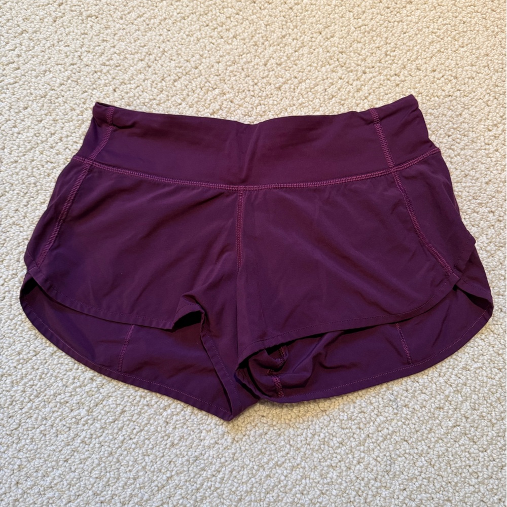 Lululemon Athletica Deep Purple Athletic Shorts